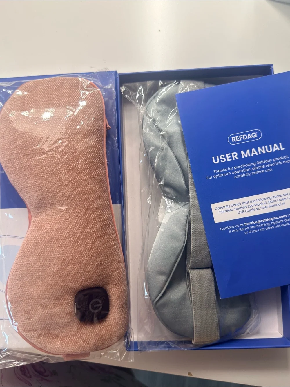 REFDAQ Cordless Heated Eye Mask - Blue